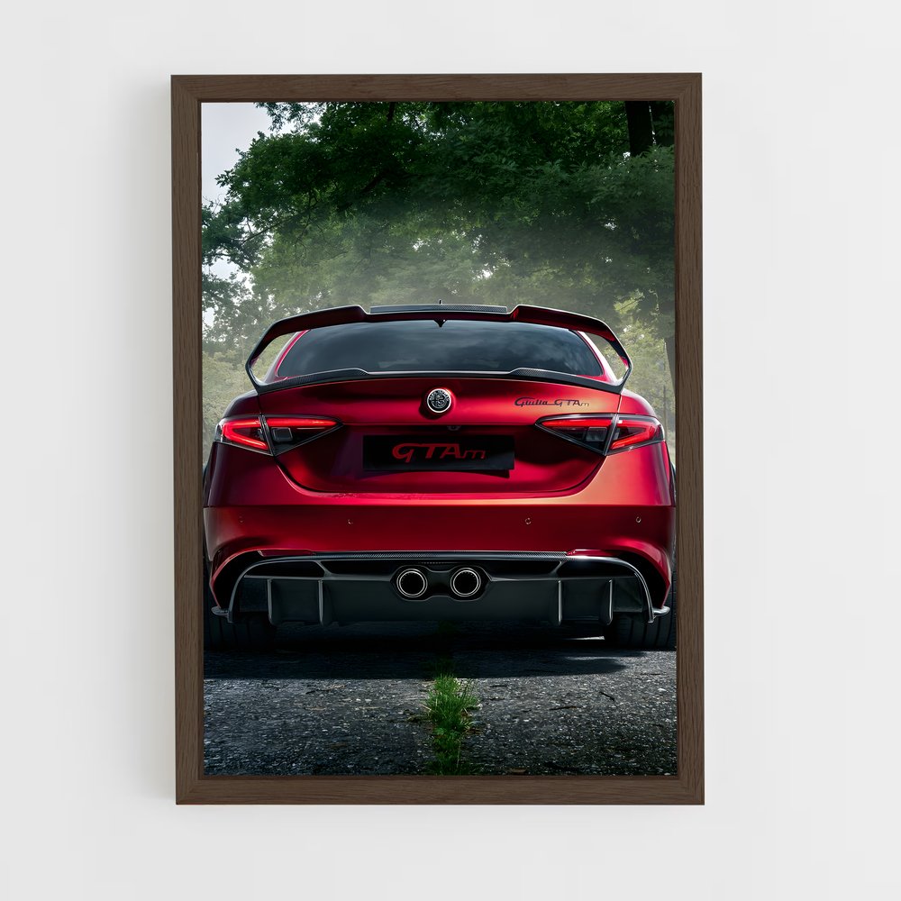 Poster Rouge Vitesse – affiche Alfa Romeo (vue 5)